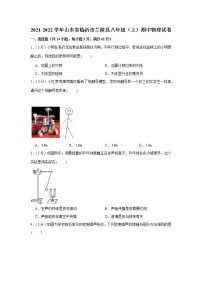 山东省临沂市兰陵县2021-2022学年八年级上学期期中物理【试卷+答案】