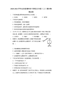 2020-2021学年山东省德州市宁津县九年级（上）期末物理试卷