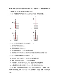 山东省济宁市泗水县2021-2022学年九年级上学期期中物理试卷（word版 含答案）