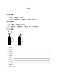 初中物理鲁教版 (五四制)八年级下册第二节 滑  轮优质学案设计