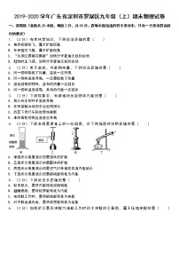 2019-2020学年广东省深圳市罗湖区九年级（上）期末物理试卷