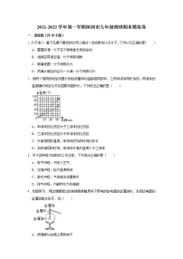 广东省深圳市2021-2022学年九年级上学期物理期末模拟卷（word版 含答案）