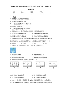 新疆吐鲁番市高昌区2021-2022学年八年级（上）期中考试物理试题（word版 含答案）