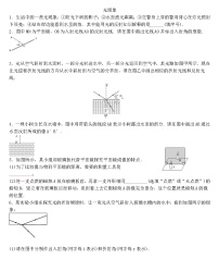 2022年人教版物理中考专题训练  光现象