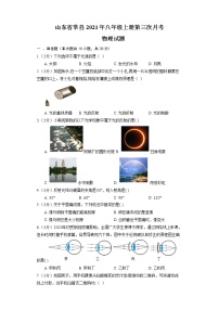 山东省聊城市莘县2021－2022学年上学期八年级物理第三次月考物理试题（Word版无答案）