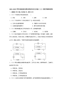 河南省安阳市林州市2021-2022学年九年级上学期期中物理试卷（Word版含答案）