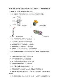 湖北省武汉市洪山区2021-2022学年九年级上学期期中物理试卷（Word版含答案）