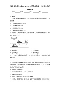 湖北省孝感市安陆市2021-2022学年八年级（上）期中考试物理试题（word版 含答案）