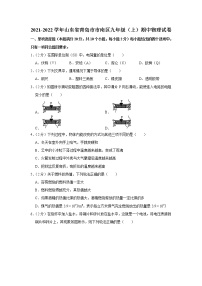 山东省青岛市市南区2021-2022学年九年级上学期期中考试物理试题（Word版含解析）