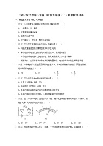 山东省日照市2021-2022学年九年级上学期期中考试物理试题（Word版含解析）