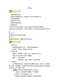 专题01 声现象-2022年中考物理一轮复习抓重点考典型（人教版）.学案