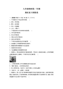 2021-2022学年人教版九年级上学期期末复习训练物理试题（word版 含答案）