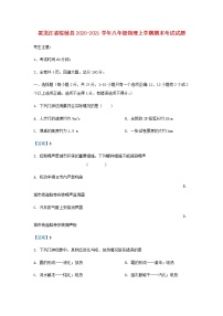 黑龙江省绥棱县2020-2021学年八年级上学期物理期末考试试题（含答案与解析）