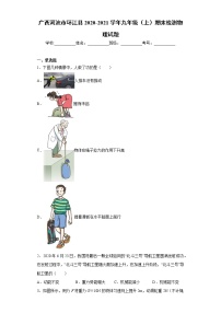 2020-2021学年广西河池市环江县九年级上学期期末检测物理试题（含答案与解析）