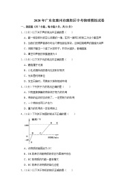 2020年广东省惠州市惠阳区中考物理模拟试卷