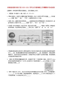 河南省洛阳市洛宁县2020-2021学年九年级上学期物理期末考试试卷（含答案与解析）