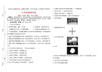 2020-2021学年北京师范大学河北省沧州渤海新区附属学校九年级下学期开学考试物理试题（无答案）