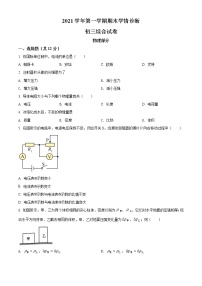 2022年上海市金山区中考一模物理试题 带详解