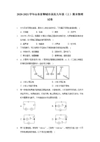 2020-2021学年山东省聊城市冠县九年级（上）期末物理试卷