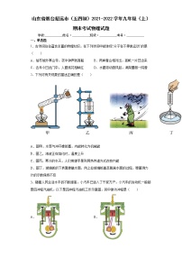 山东省烟台招远市（五四制）2021-2022学年九年级（上）期末考试物理试题（word版 含答案）