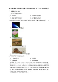 2022年物理沪科版中考第一轮基础知识复习(一)运动的世界