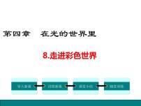 教科版八年级上册第四章 在光的世界里8 走进彩色世界教课内容课件ppt