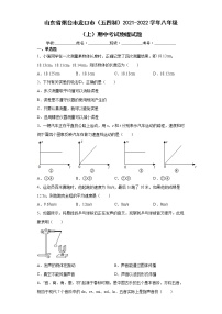 山东省烟台市龙口市（五四制）2021-2022学年八年级（上）期中考试物理试题（word版 含答案）