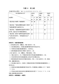 专题20 电与磁-2022年中考物理一轮复习考点方法大突破`学案