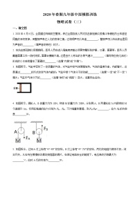 精品解析：2020年河南省南阳市镇平县中考二模物理试题（解析版+原卷版）