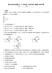 物理八年级下册第六章 力和运动综合与测试课后作业题