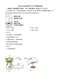 2021年山东省济宁市中考物理试题含解析（教师用）