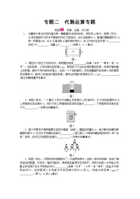 2022年中考物理二轮专题复习 专题二代数运算专题