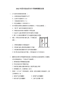 2022年四川省自贡市中考物理模拟试卷(含答案)