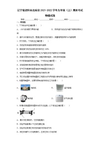 辽宁省沈阳市法库县2021-2022学年九年级（上）期末考试物理试题（word版含答案）