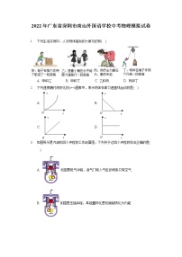 2022年广东省深圳市南山外国语学校中考物理模拟试卷