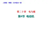 人教版九年级全册第二十章 电与磁第4节 电动机课堂教学课件ppt