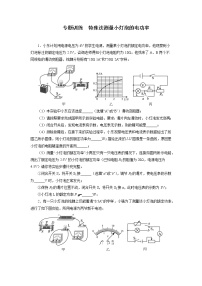 2022年中考物理二轮复习重点专题训练+特殊法测量小灯泡的电功率