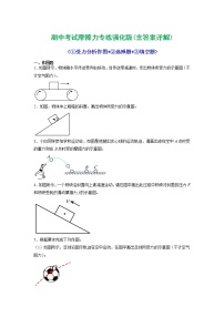 专项1  摩擦力（重难点专题训练）2021-2022学年八年级物理下学期期中考试复习专训（人教版）