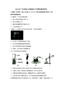 广东省佛山市禅城区2022年中考模拟物理试卷(word版无答案)