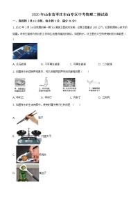 精品解析：2020年山东省枣庄市山亭区中考二模物理试题（解析版+原卷板）