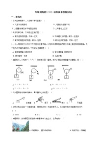 人教版 八年级物理下册 专项训练题（二）功和简单机械综合（含答案）