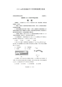 2021山东省威海市中考物理真题及答案