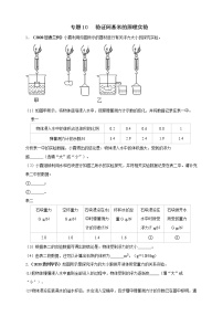 人教版中考物理实验专训---- 验证阿基米的原理实验（原卷+解析）