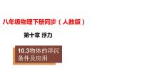 初中物理人教版八年级下册10.3 物体的浮沉条件及其应用教学演示课件ppt