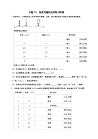 人教版中考物理实验专训---- 探究凸透镜成像规律实验（原卷+解析）