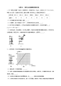 人教版中考物理实验专训---- 探究水的沸腾规律实验（原卷+解析）