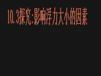 教科版八年级下册3 科学探究：浮力的大小图片ppt课件