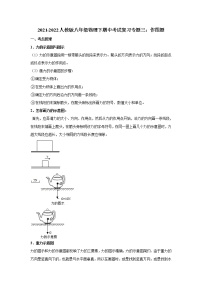 2021-2022人教版八年级物理下期中考试复习专题三：作图题