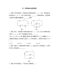 九年级全册第5节 串、并联电路中电流的规律课时作业