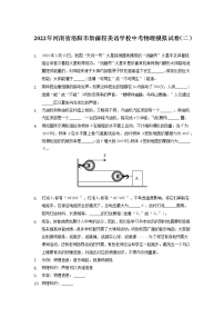 2022年河南省洛阳市新前程美语学校中考物理模拟试卷（二）